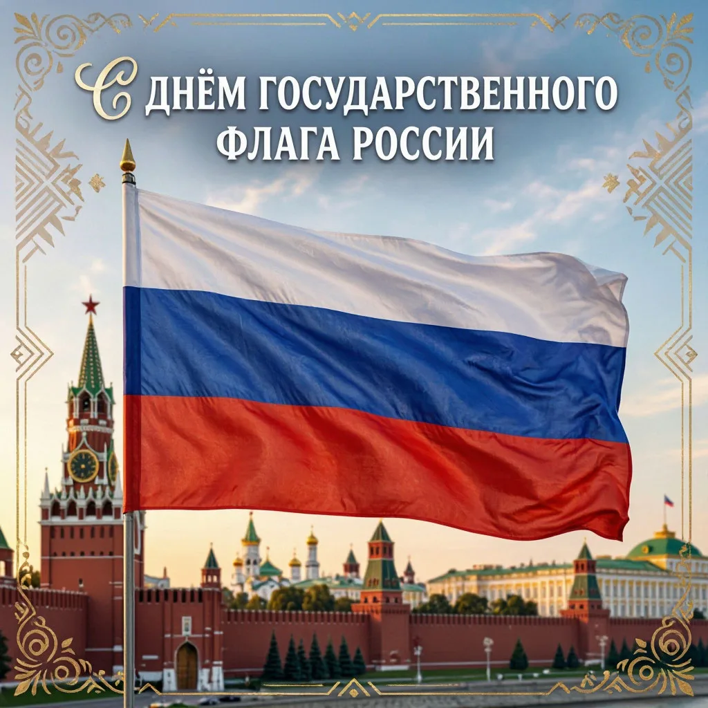 🇷🇺С Днём Государственного флага России! Пусть наш триколор всегда гордо реет над нами!