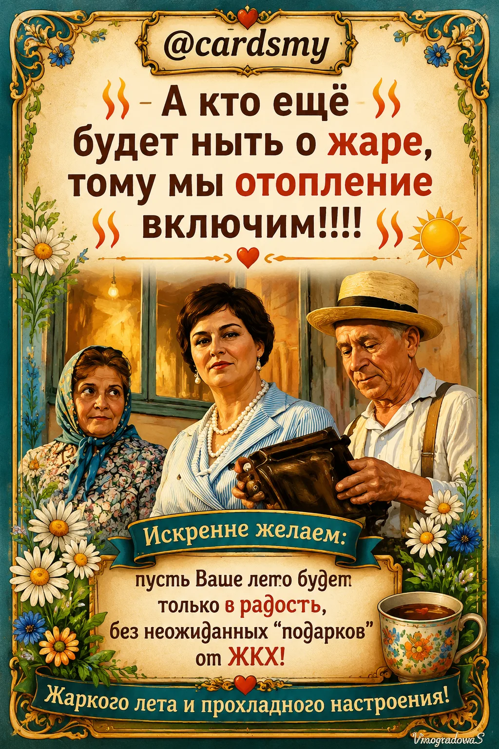 Пусть Ваше лето будет только в радость.