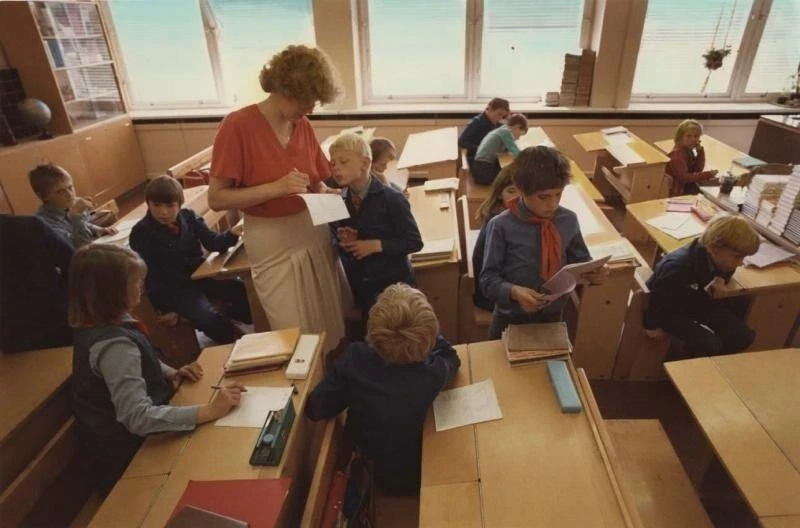 Фото из архива: школьный класс, 1980-е