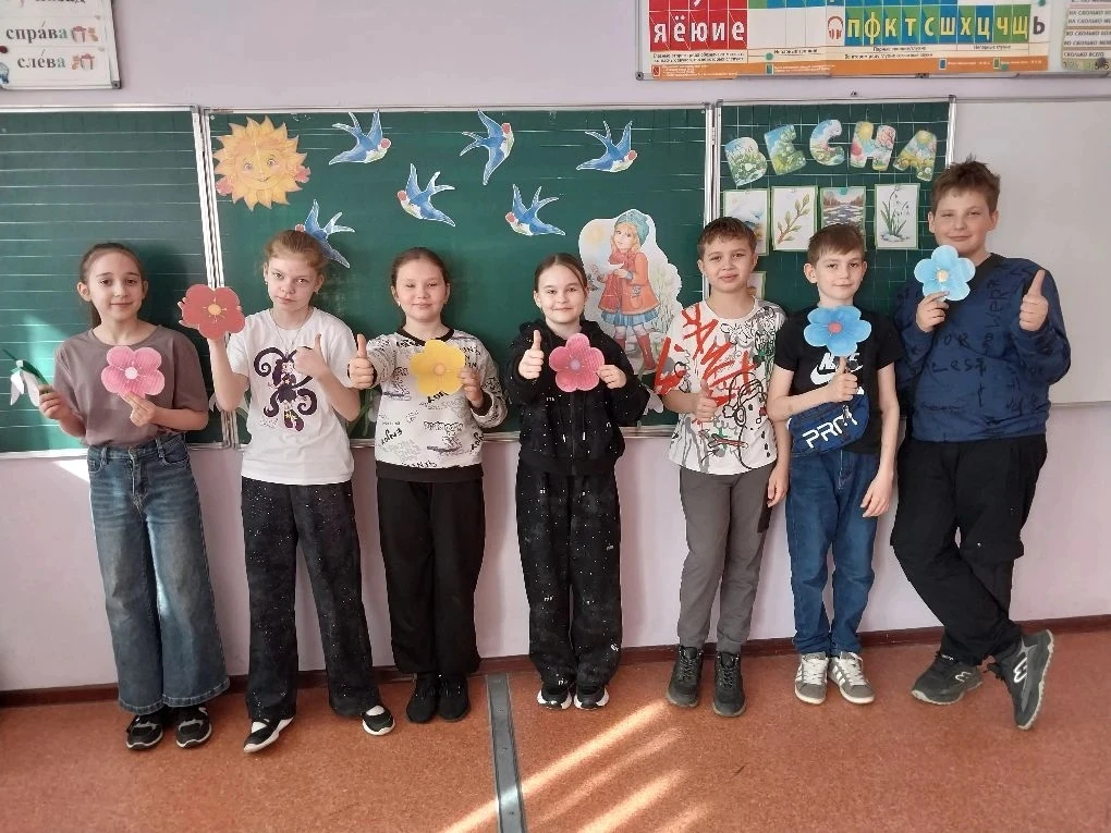 Весна в 4 «Б» 🌿☀️ Пока природа только просыпается, в нашем классе уже вовсю кипит энергия! Сегодня м