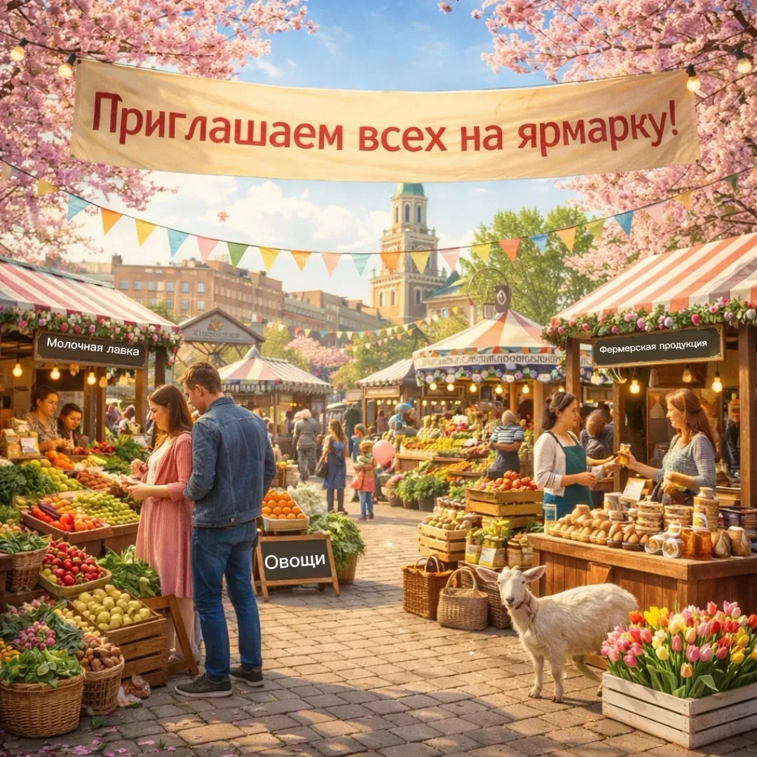 ⚡Традиционная сельскохозяйственная ярмарка.  ✨26 марта 2026г.с 10:00 приглашаем всех за покупками.  