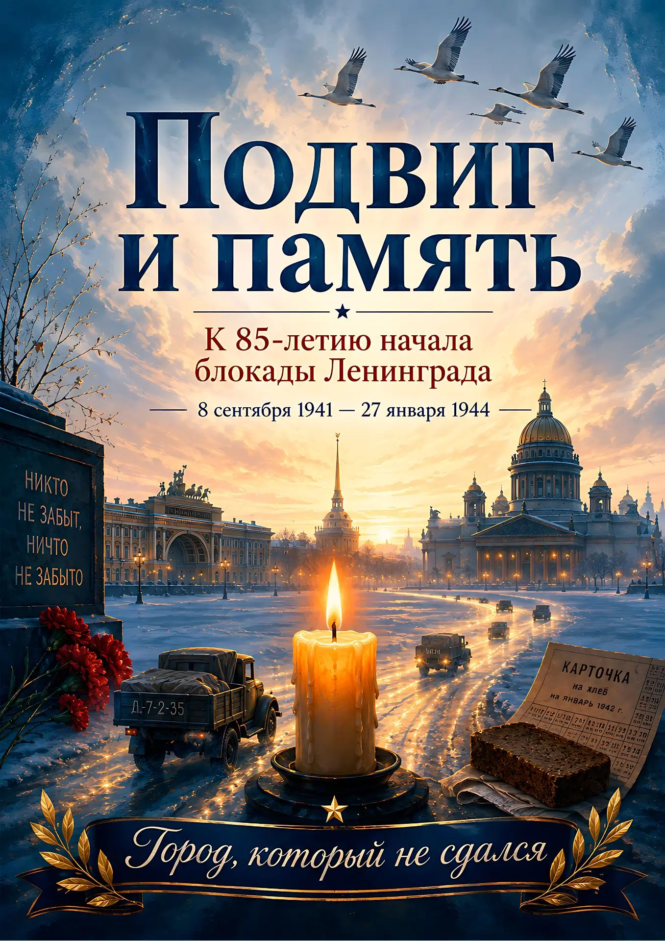 🕯85 лет назад началась блокада Ленинграда — трагическое событие, которое навсегда оста...