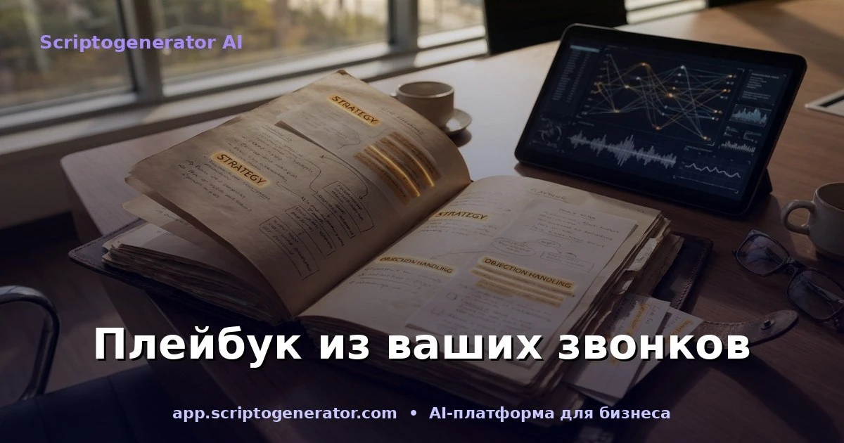 📖 AI генерирует плейбук продаж из ваших звонков