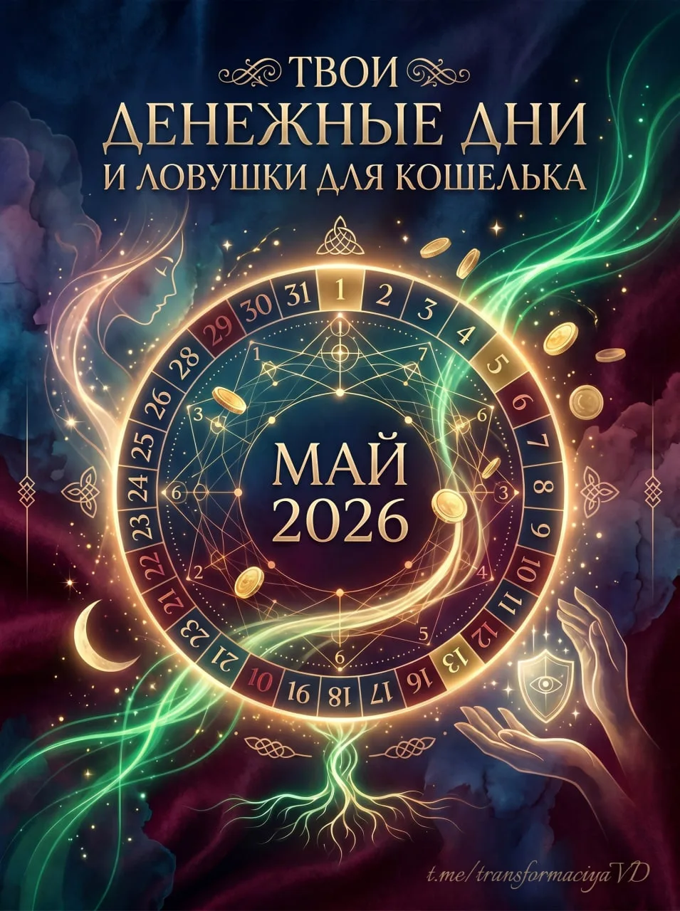 Май 2026: Твои денежные дни и ловушки для кошелька