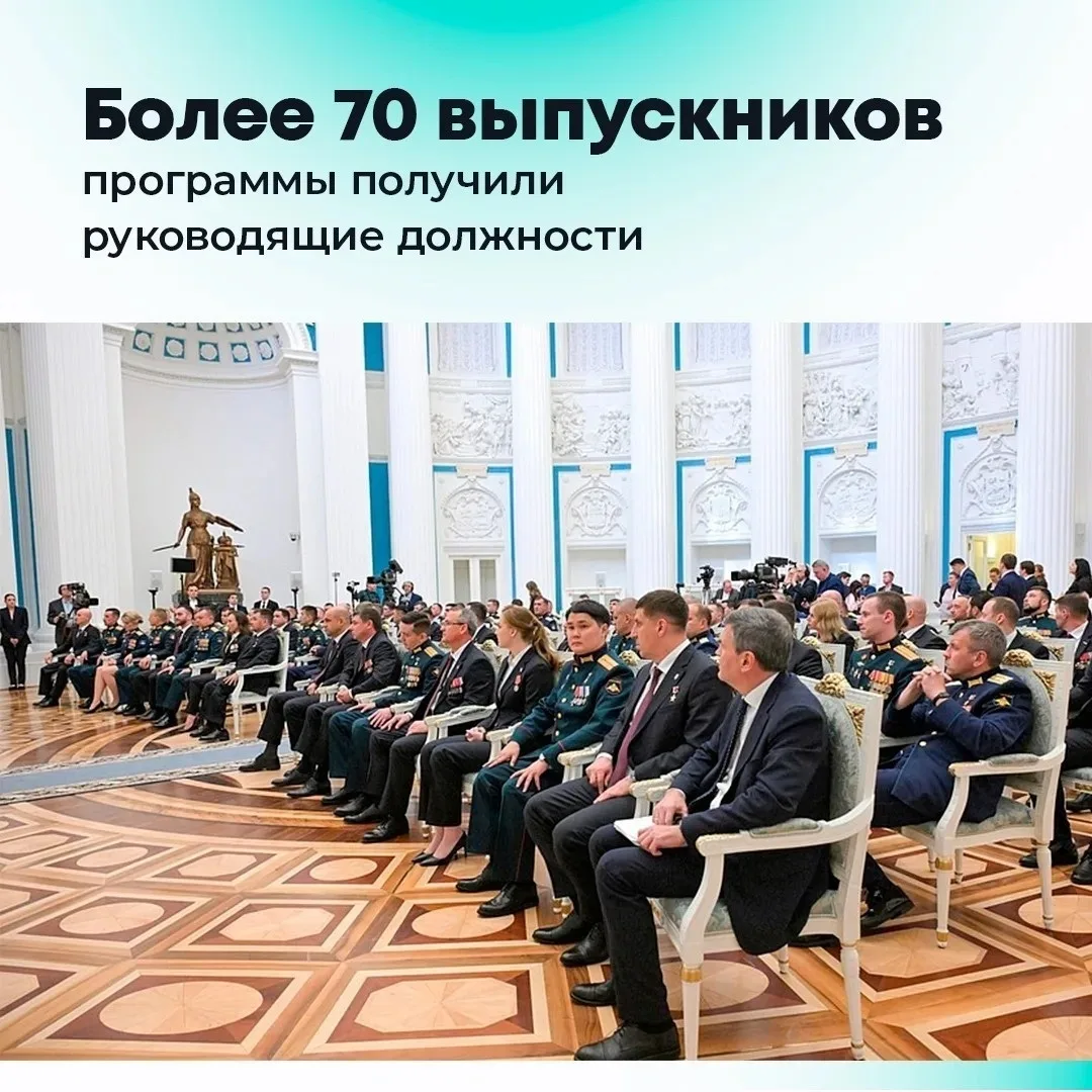 Президент России Владимир Путин встретился с выпускниками федеральной кадровой программы «Время геро