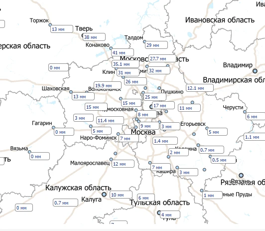 16 июня вся Европейская России  оказалась во власти циклона, центр которого кружит над ...