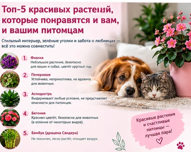 Как создать красивый зелёный уголок, если дома есть кошка или собака