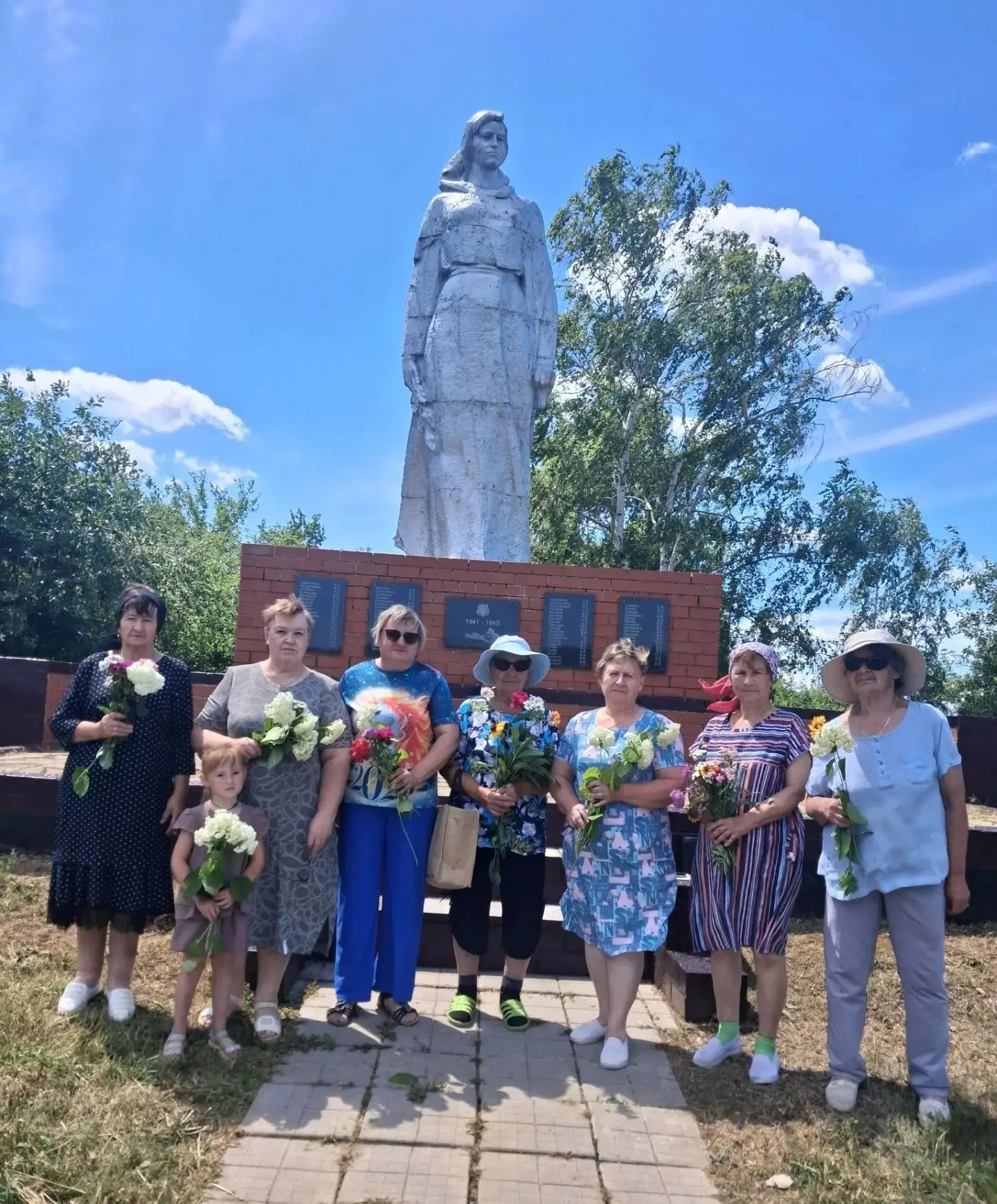 День памяти и скорби в п. Новопавловка