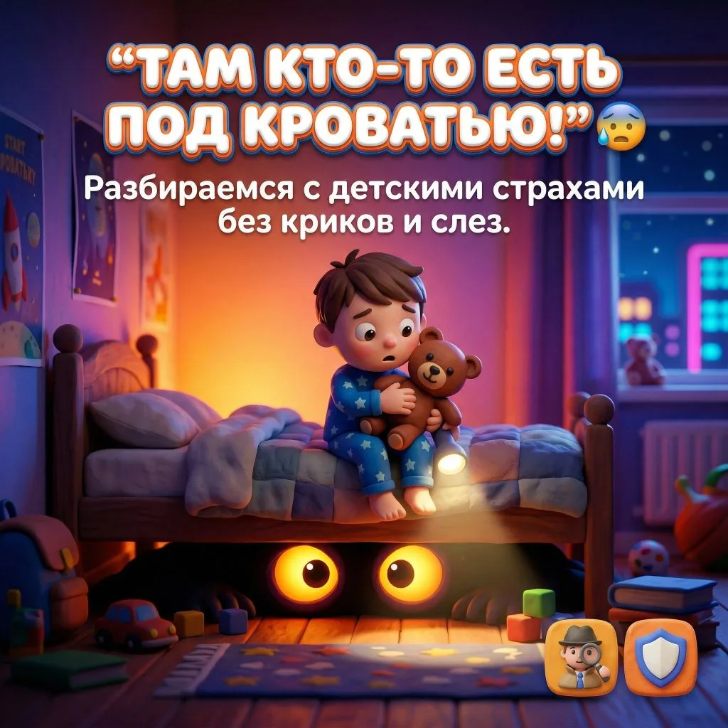 😨 «Мама, там кто-то есть под кроватью!» — знакомая фраза?