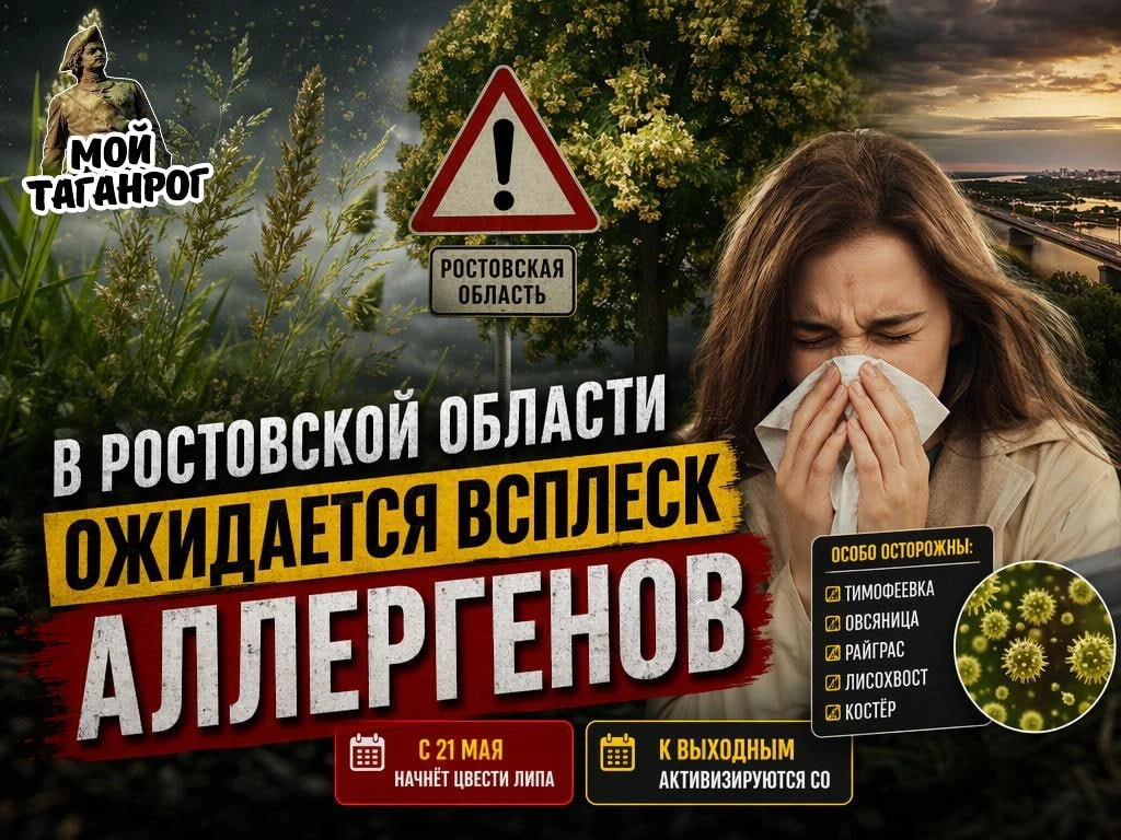 В регионе начинается период высокой аллергической нагрузки  В Ростовской области ожидается рост конц