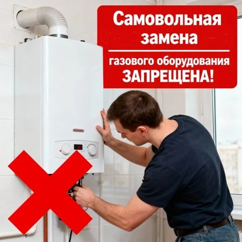 ❗️ВНИМАНИЕ! Самостоятельная установка, ремонт или замена газового оборудования запрещены. Они создаю