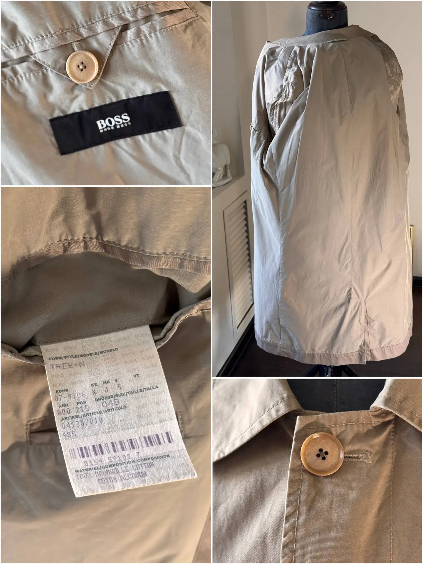 Винтажный тренч от Hugo Boss 🌫🕰
