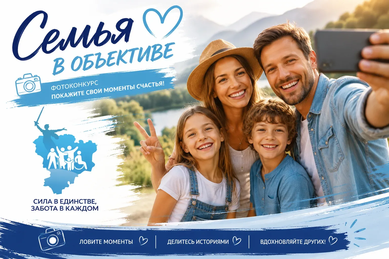 Приглашаем семьи на фотоконкурс "Семья в объективе"!📸