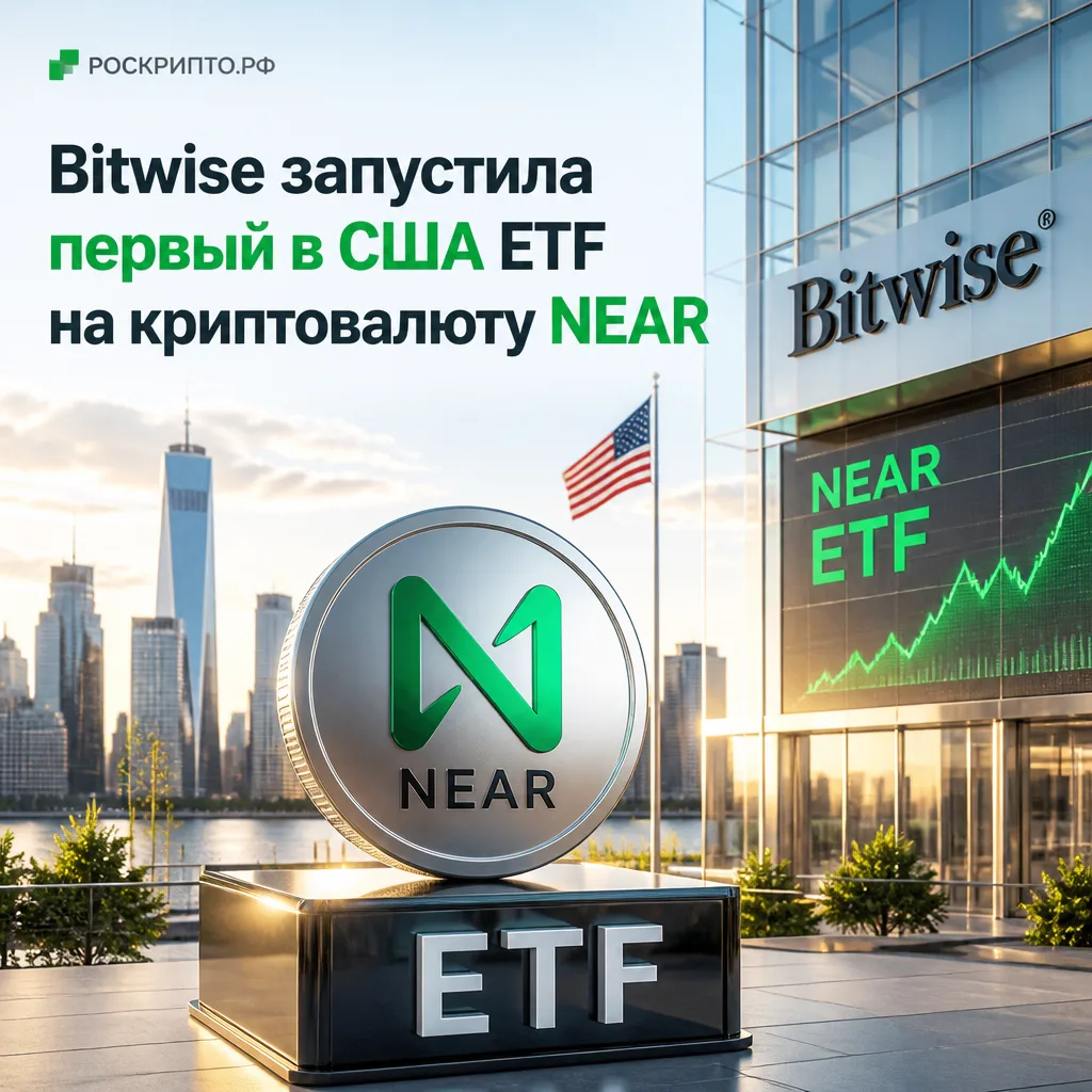 🤖 Bitwise запустила первый в США ETF на криптовалюту NEAR