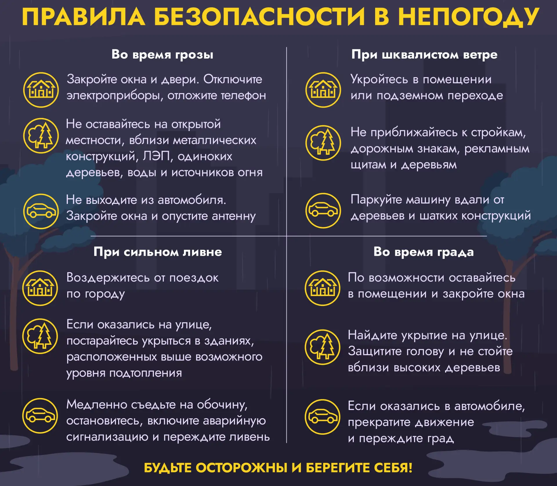 Действия при непогоде ☀️🌿

Погода в последнее время бывает очень переменчивой. Чтобы сильный ветер 