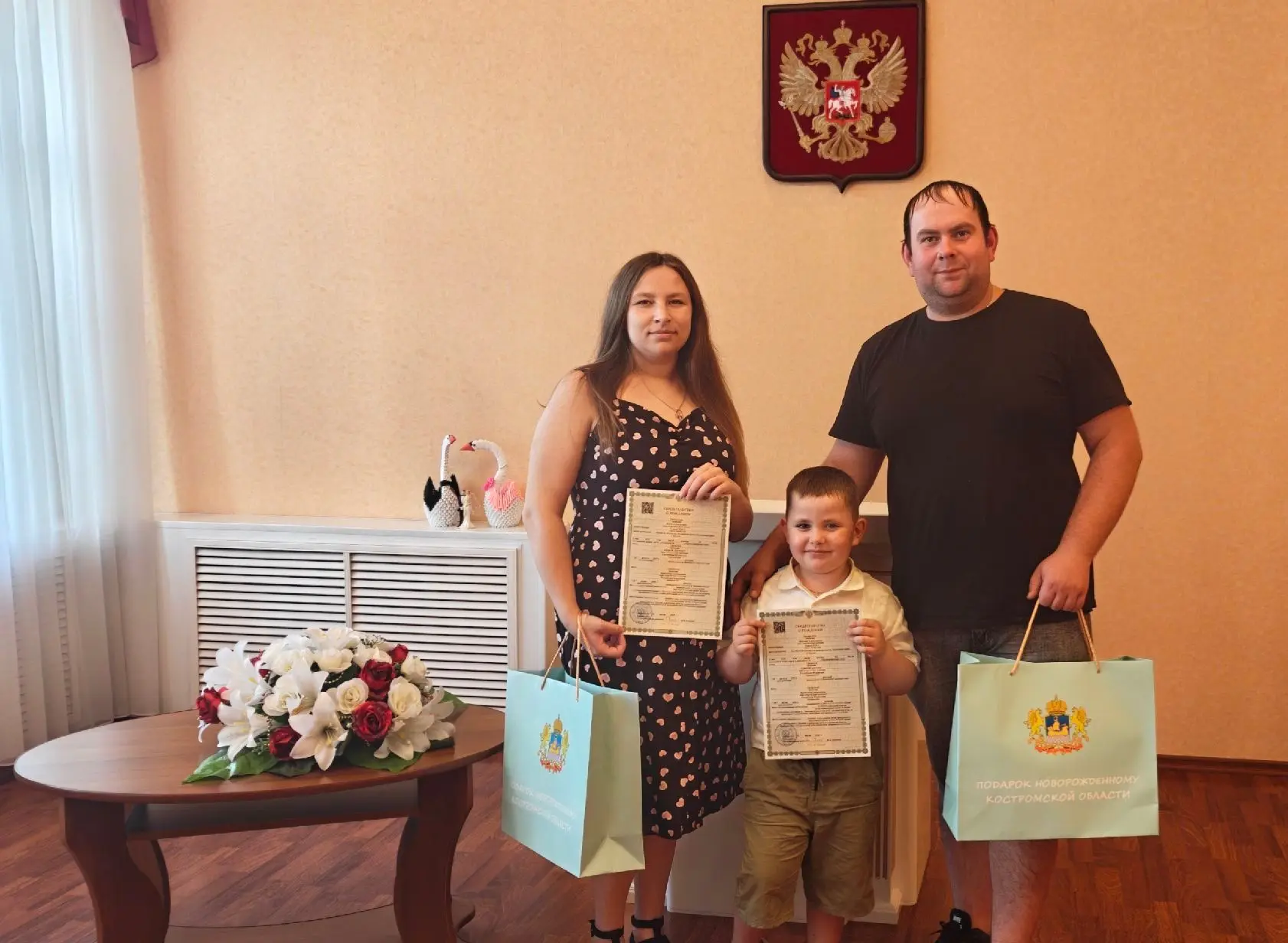 👨‍👩‍👧В семье Алексея и Кристины Сандаловых из г. Чухлома родилась двойня. Девочек назвали Татьяна
