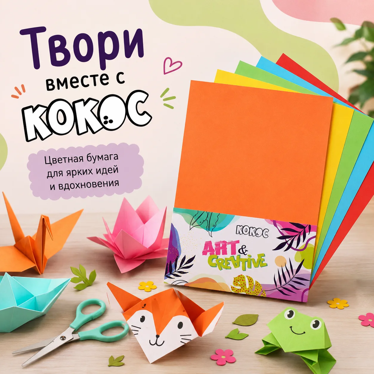 Твори вместе с КОКОС! 🎨✂️