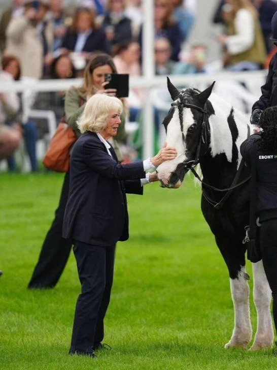 Камилла посетила второй день соревнований по конному спорту Badminton Horse Trials в Бадминтоне (Гло