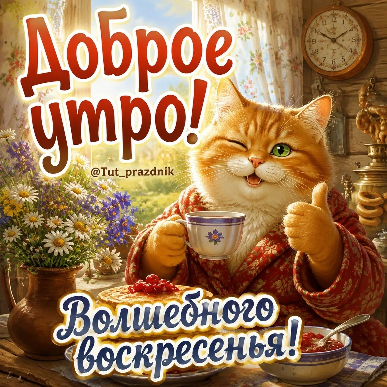 Доброе утро! Волшебного воскресенья!

Красивые открытки ❤️