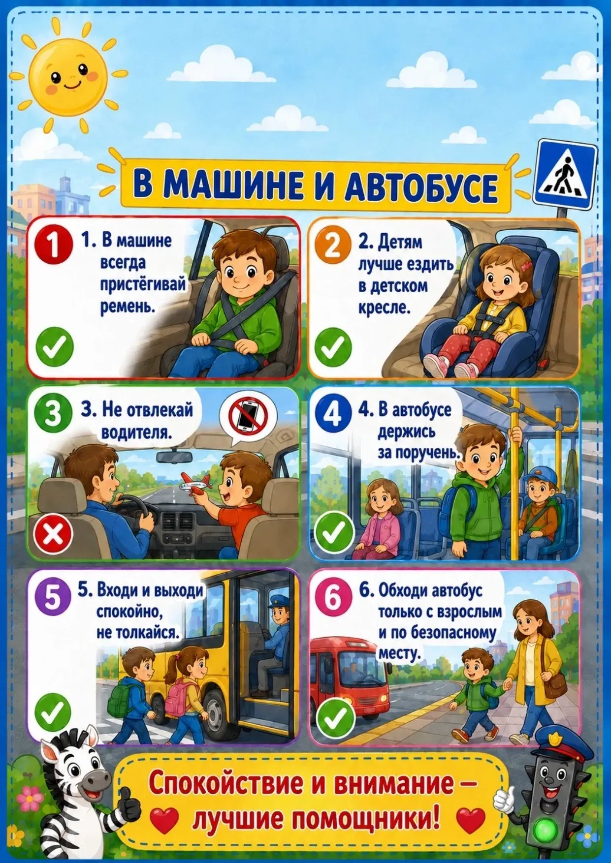 🚦 Лето - время прогулок и активных игр!

Но на дороге важно быть вдвойне внимательным. Как это сдел