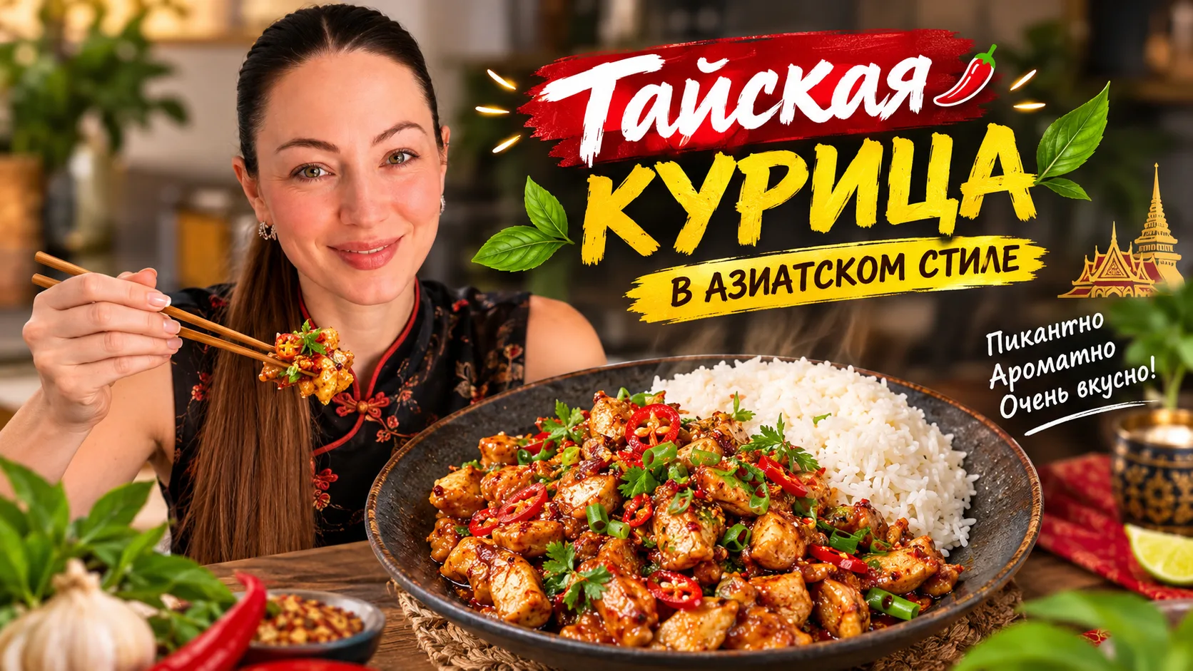 КУРИНОЕ  ФИЛЕ  ПО-ТАЙСКИ  — готовлю уже третий раз за неделю и не надоедает!
