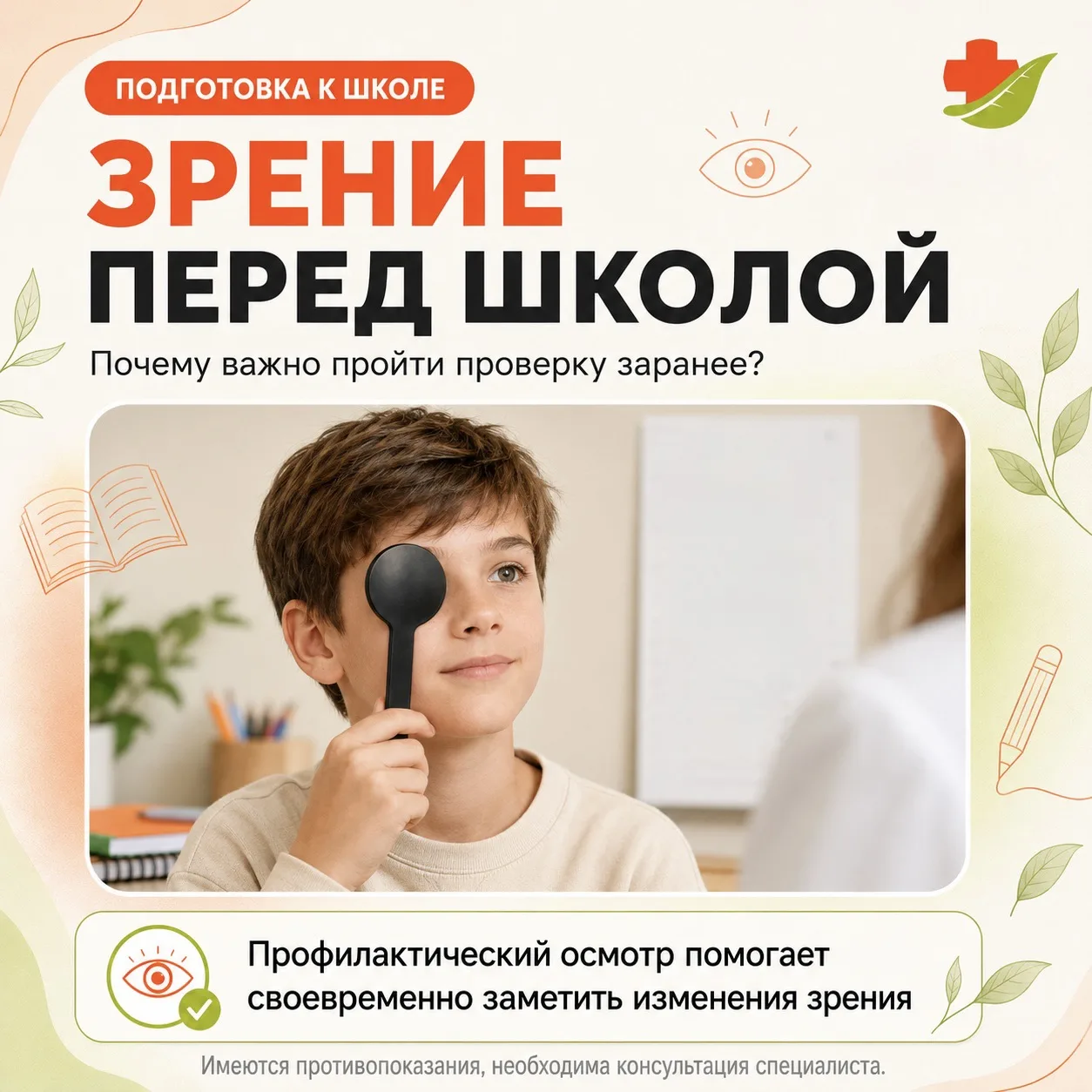 👁 До школы — 5 дней! Впереди новый режим, уроки и ежедневная зрительная нагрузка. Поэт...