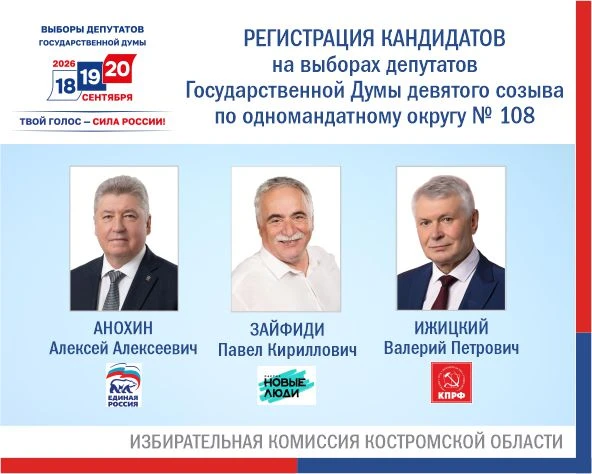 ✅ На заседании избирательной комиссии Костромской области рассмотрены документы, представленные для 