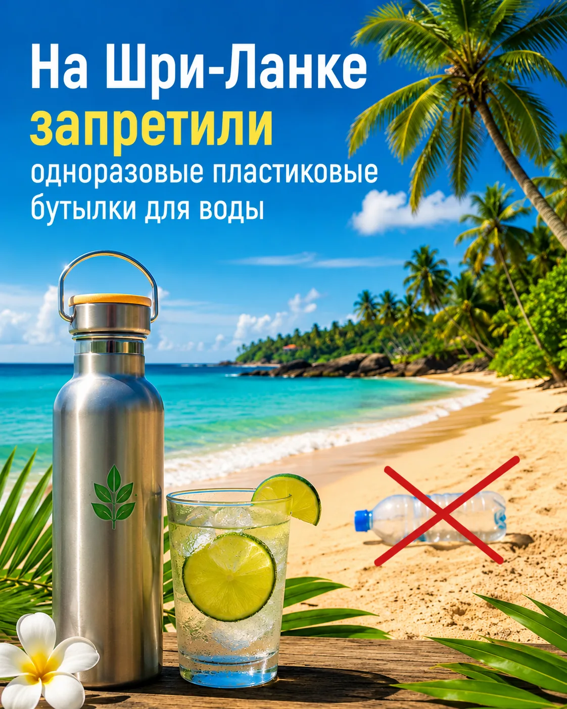 Шри-Ланка больше не хочет тонуть в пластике
Остров, который туристы любят за чай, слонов и бесконечн