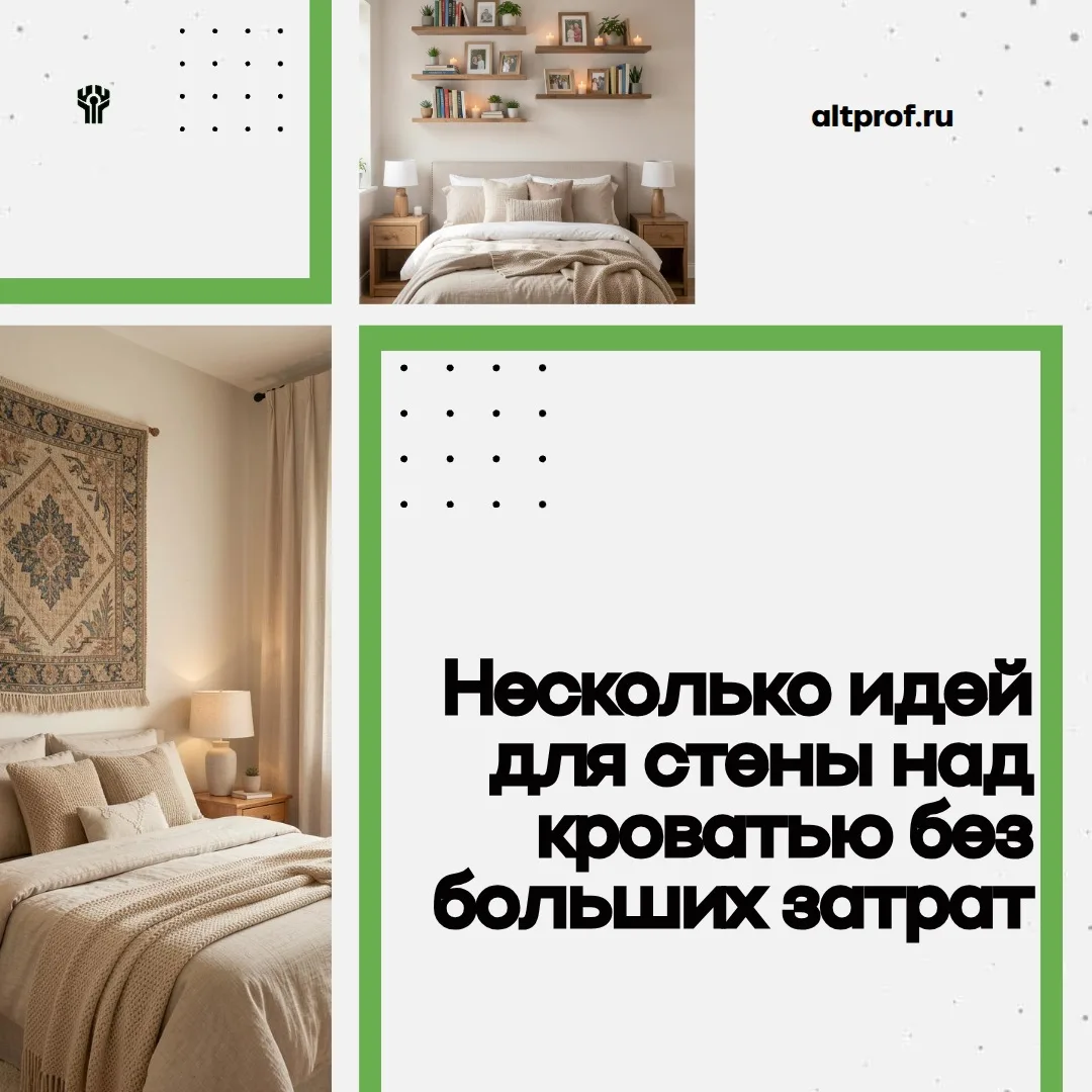 Стена над кроватью — это первое, куда падает взгляд утром, и последнее, что вы видите п...