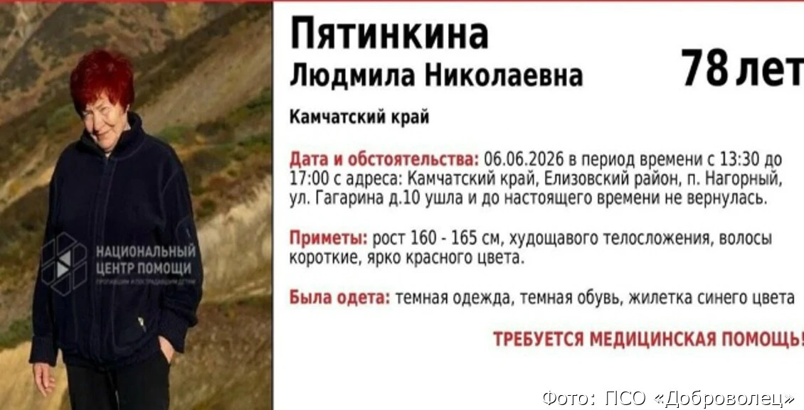 На Камчатке возобновляют поиски пропавшей летом пенсионерки