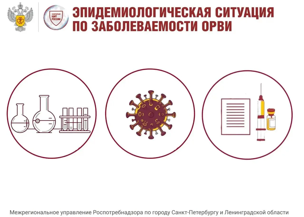 📊В Петербурге и Ленинградской области продолжается умеренный рост заболеваемости ОРВИ ...