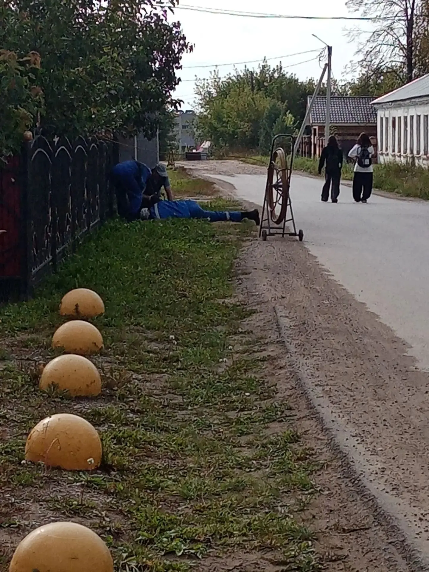 Устранили засор в колодце пер. Тракторный