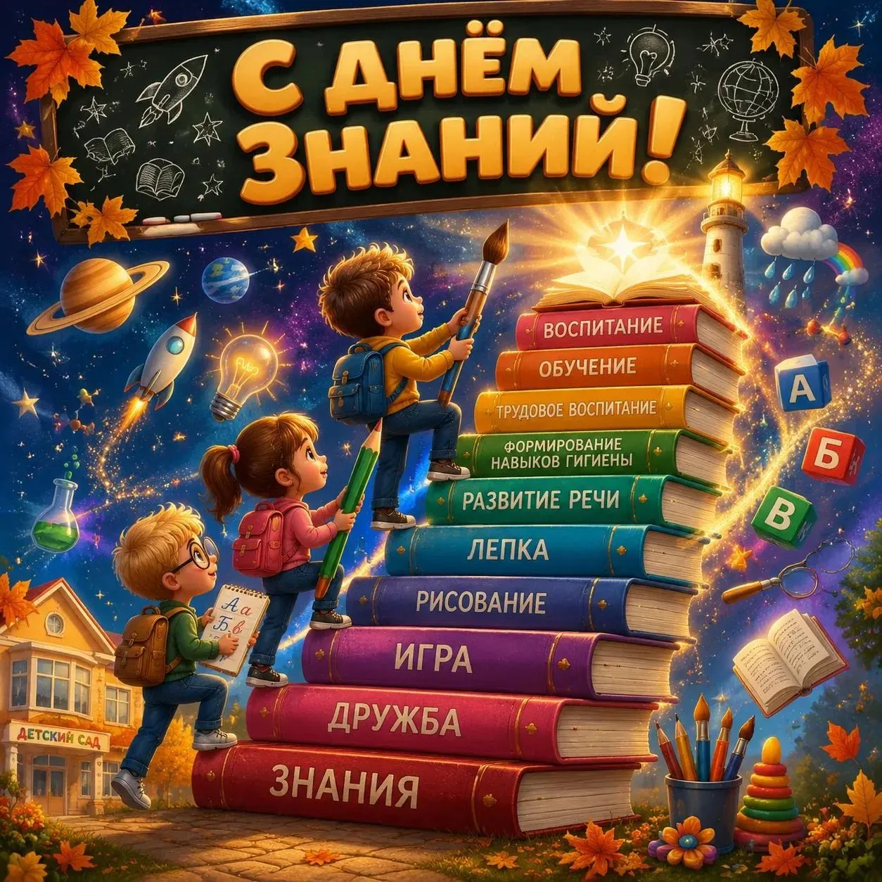 🎉 С Днём знаний, дорогие друзья! 🎉