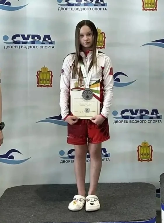 НАША СПОРТСМЕНКА – ПРИЗЕР ПЕРВЕНСТВА ОБЛАСТИ🏆  🏊 5 и 6 мая во Дворце водного спорта «Сура» состоялос
