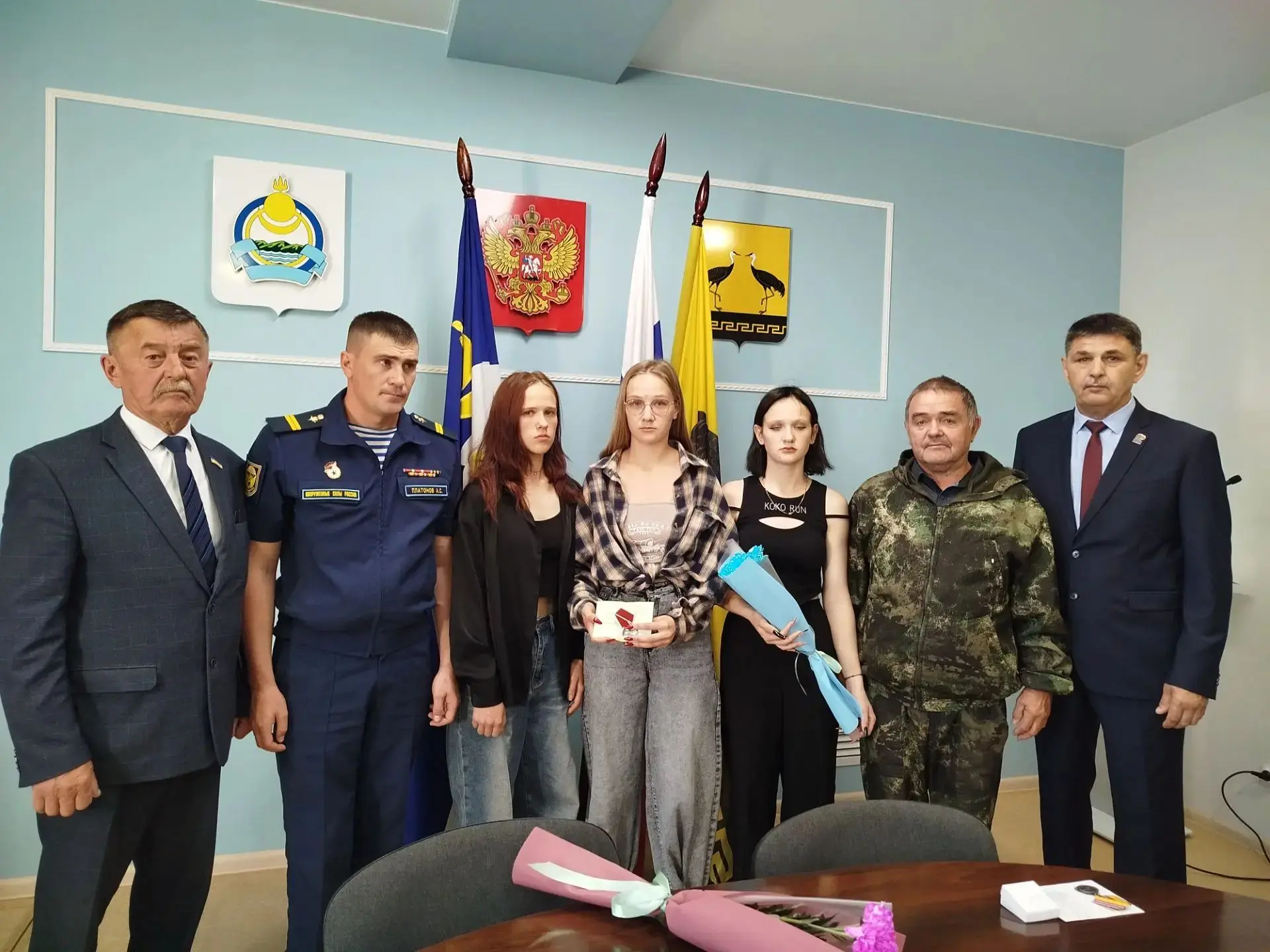 Сегодня состоялась Церемония передачи Государственных наград семьям участников Специаль...