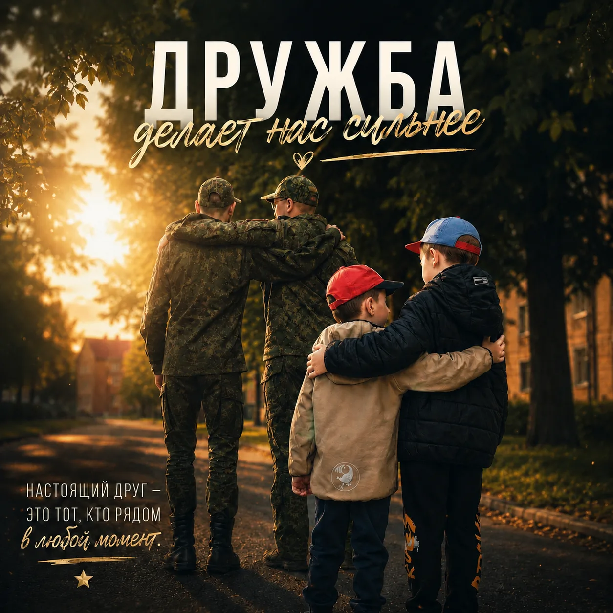 Дружба начинается с детской привычки быть рядом, а крепнет там, где проверяются характе...