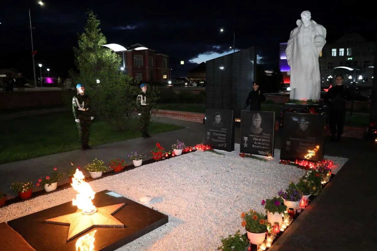 Нижегородская область присоединилась к всероссийской акции «Храним огонь Победы».   В Красных Баках 