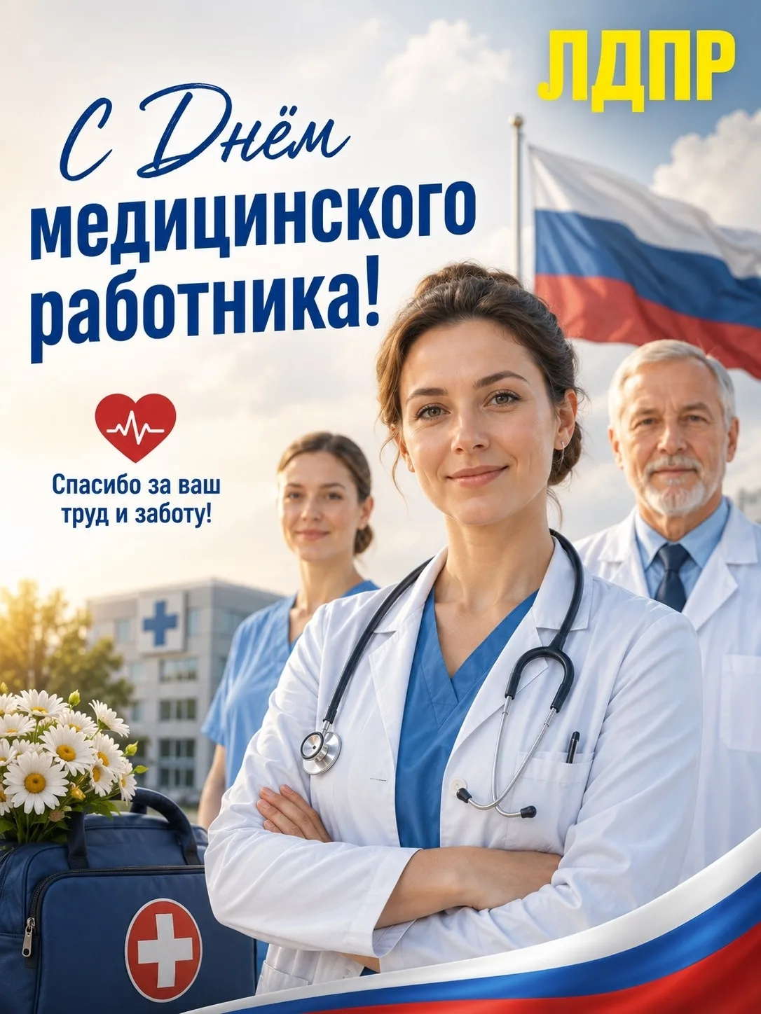 🩺 Дорогие коллеги!

Примите самые искренние и сердечные поздравления с Днем медицинского работника!