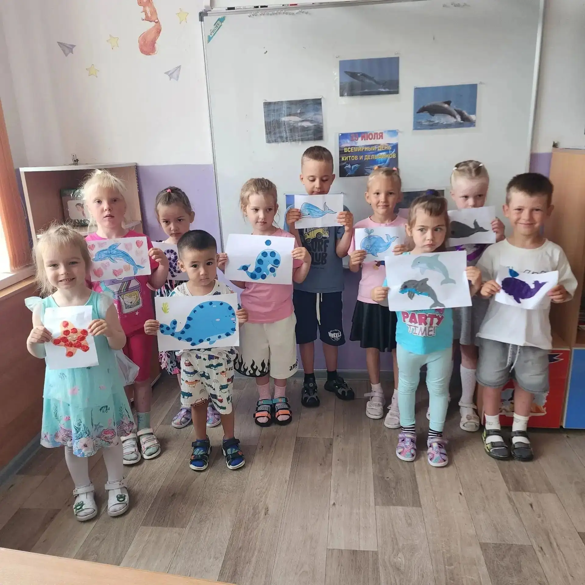Погружаемся в океан чудес!  Всемирный день китов🐳 и дельфинов🐬! 

Дети познакомились с образом жиз