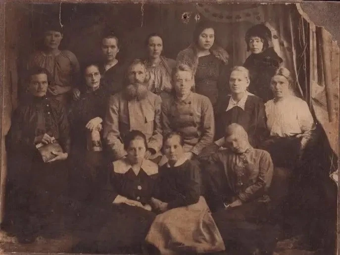 Группа учителей. Нижегородская губ., уезд Семеновский 1916 г.