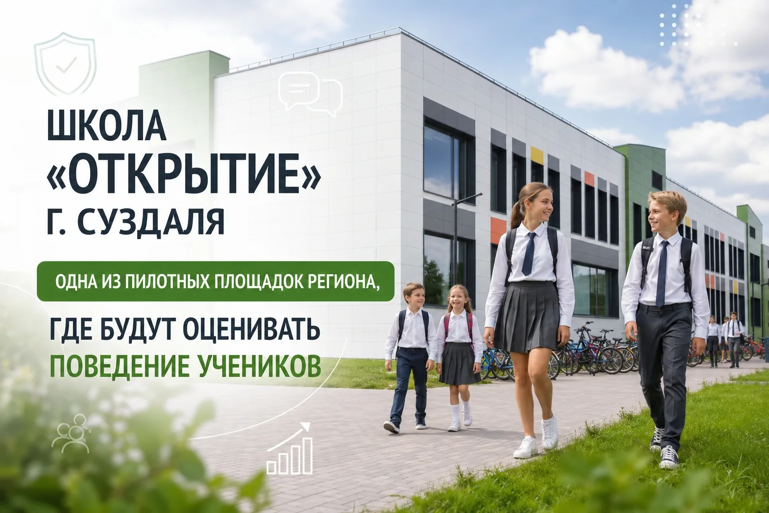 Школа "Открытие" г. Суздаля - одна из пилотных площадок региона, где будут оценивать поведение учени