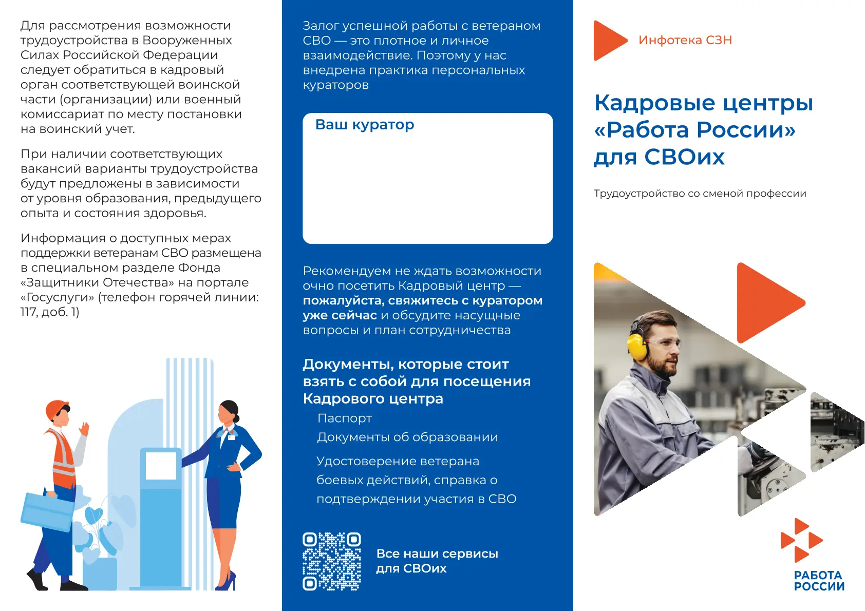 «Работа России» помогает ветеранам СВО с трудоустройством

Переход от военной службы к гражданской ж