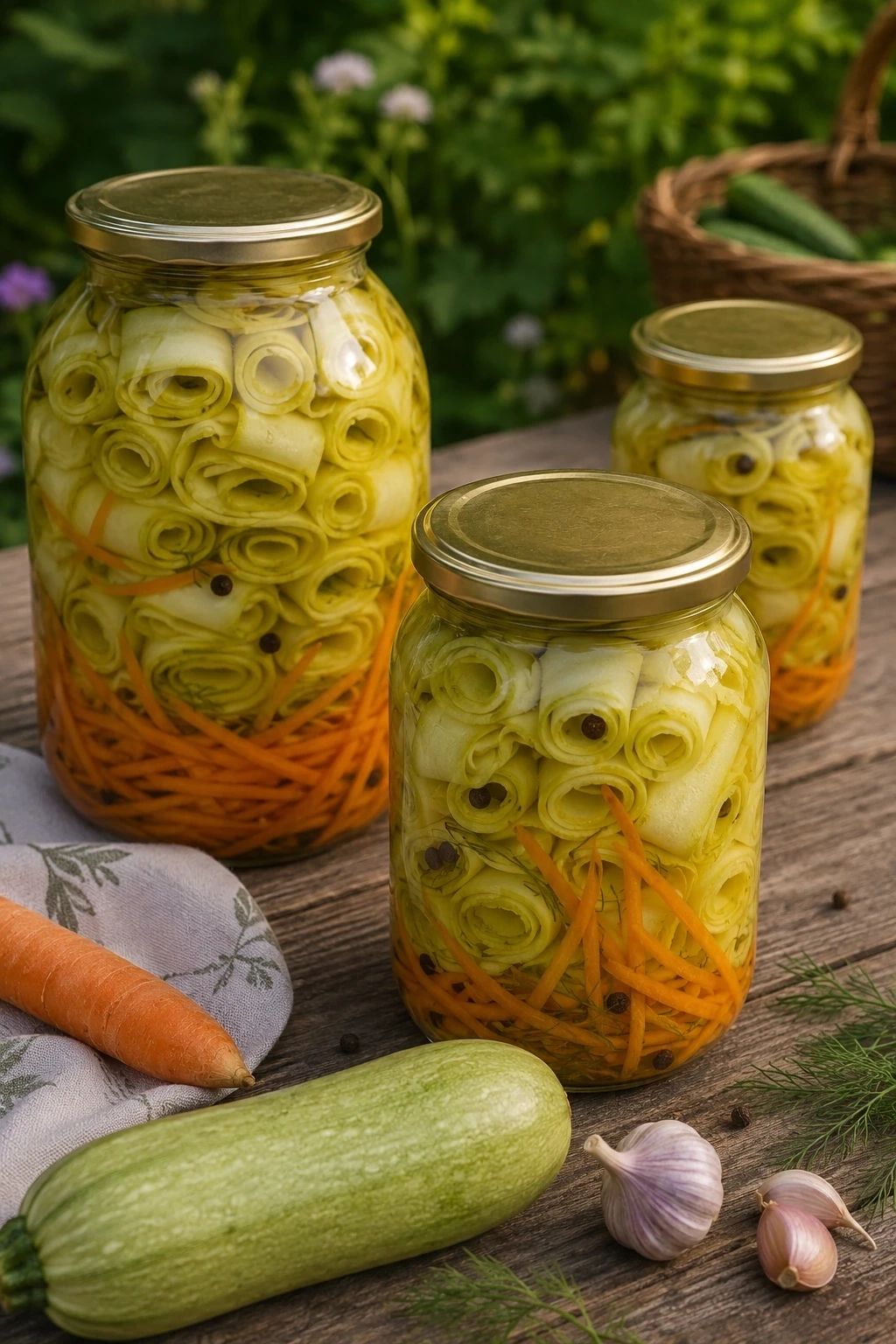 МАРИНОВАННЫЕ ХРУСТЯЩИЕ КАБАЧКИ — ПРОСТОЙ РЕЦЕПТ ДЛЯ ВКУСНОЙ ЗАГОТОВКИ НА ЗИМУ 
 
Эти маринованные ка