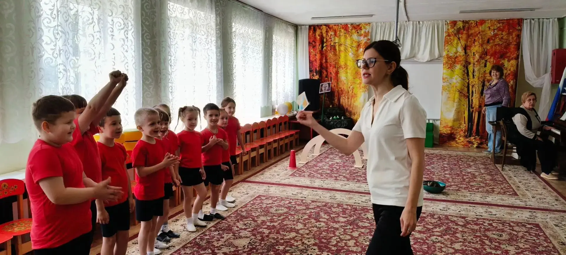 В рамках Года дошкольного работника в нашем детском саду прошло открытое занятие по физ...