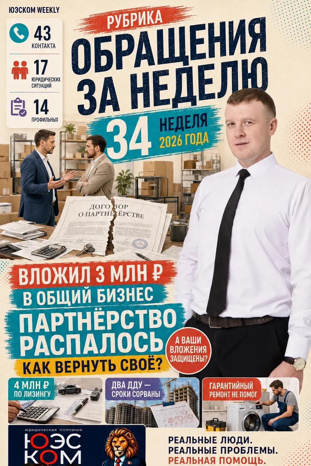 🗞 ОБРАЩЕНИЯ В ЮЭСКОМ: 34-Я НЕДЕЛЯ