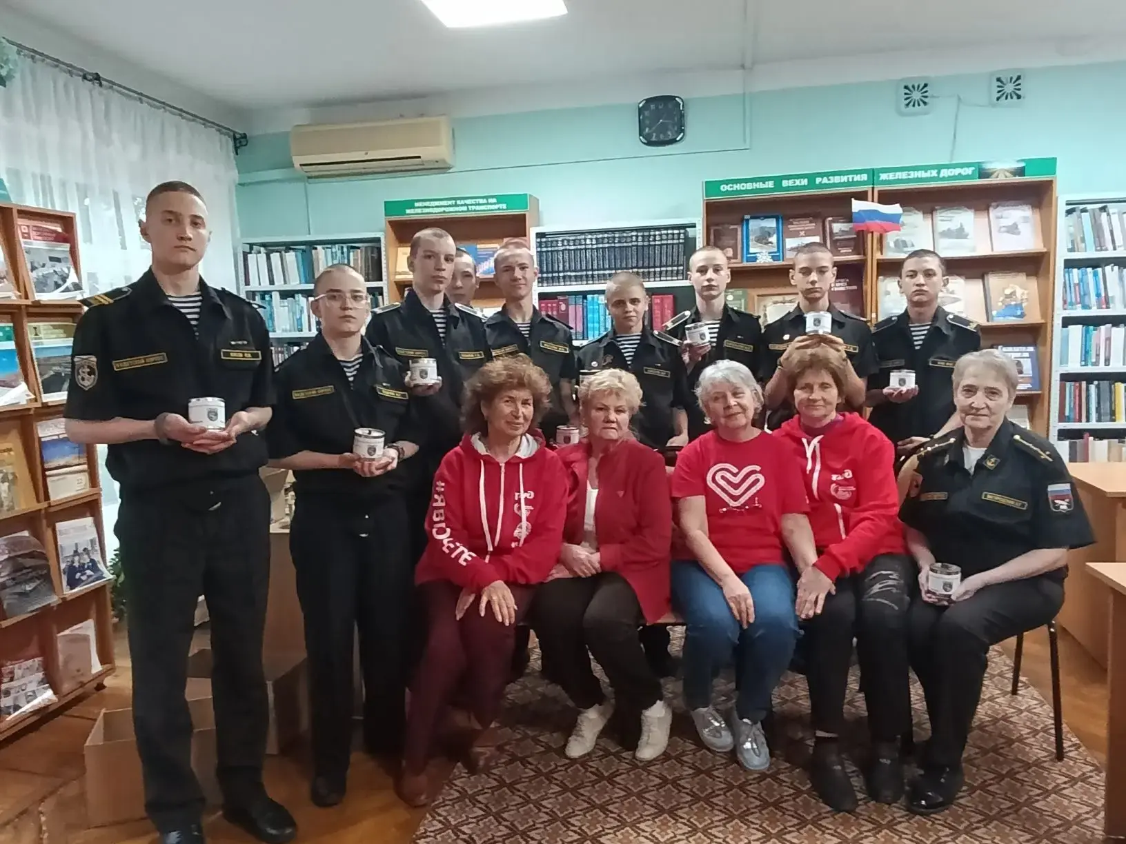 🇷🇺Кадеты 8 "А" класса посетили волонтерское объединение "Серебряные чайки" (РЖД, Туап...