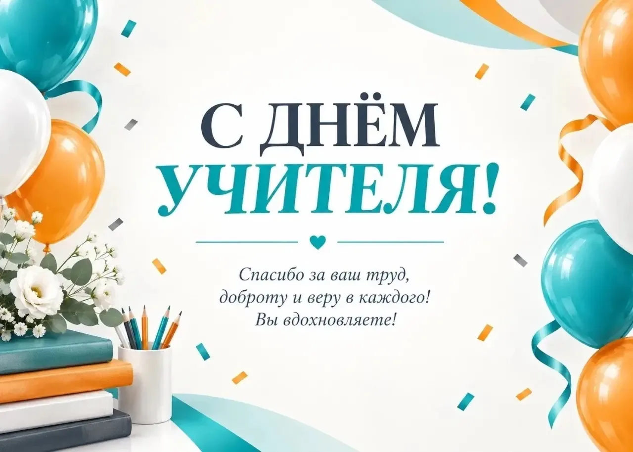 Поздравление с Днём учителя от директора МАОУ Лицей №11 Олега Юрьевича Елина!