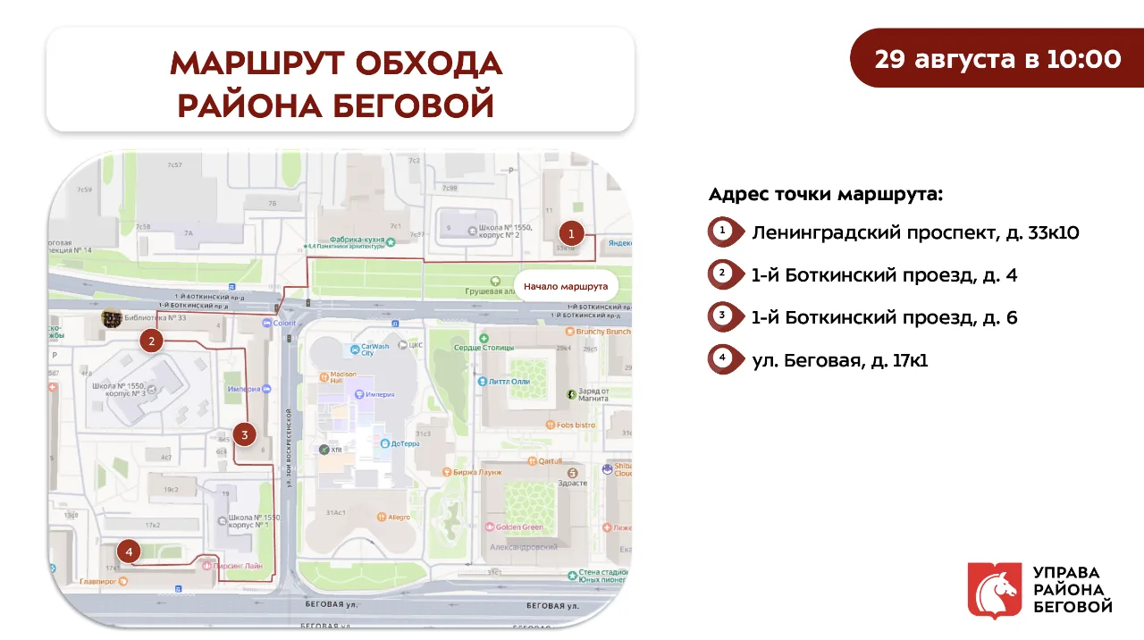 Обход территории района