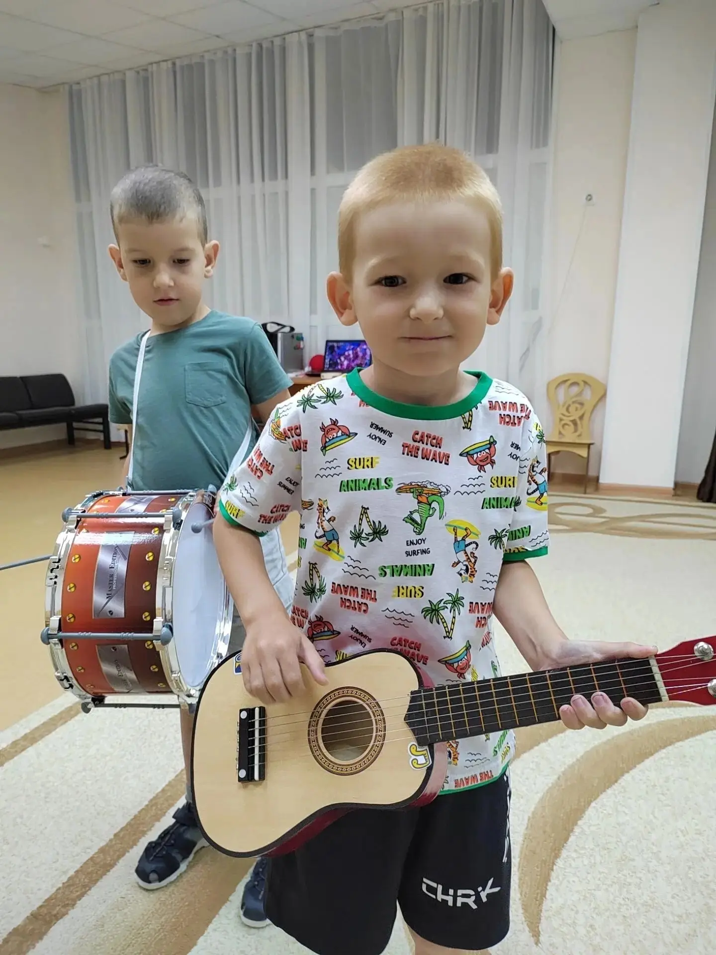 Сегодня наши старшие дошколята превратились в настоящих музыкантов. 🎶