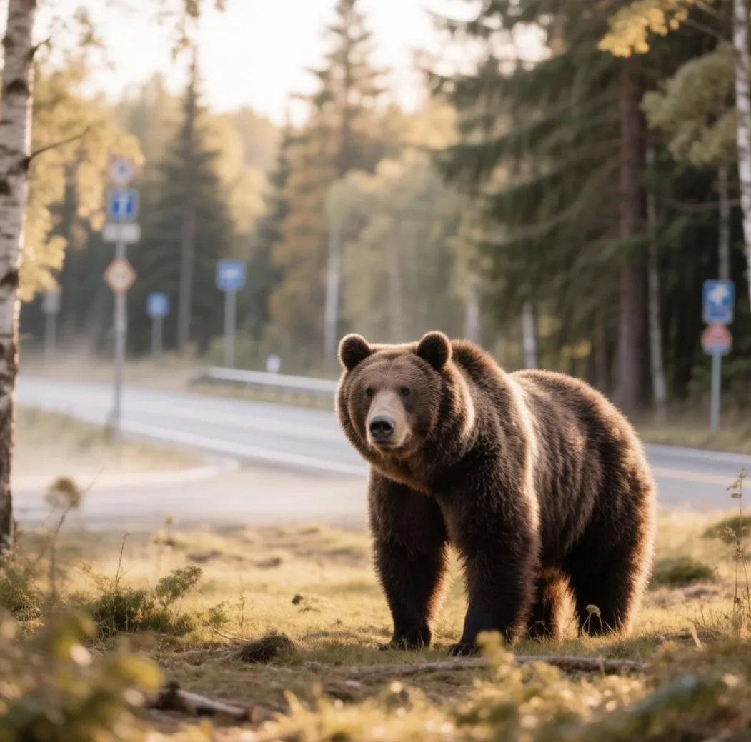 🐻 «Ужасное рычание на весь лес»: житель Ивановской области повстречал медведя по дорог...